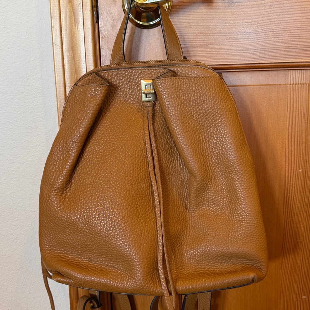 Rebecca Minkoff brown leather backpack
